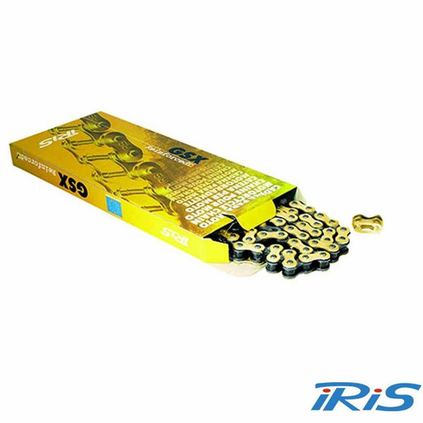 Ketting Iris 420 GSX goud L128