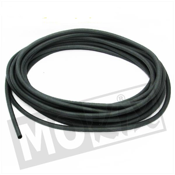 Benzineslang rubber 4x7 mm. zwart 10M