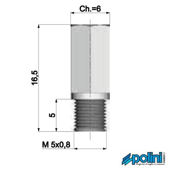 Sproeier set Polini Keihin PWK 120 138