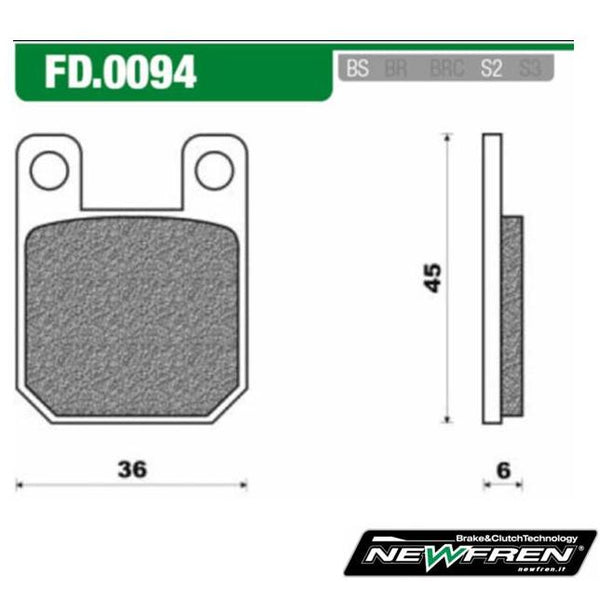 Remblokset Newfren AJP Peugeot-Derbi