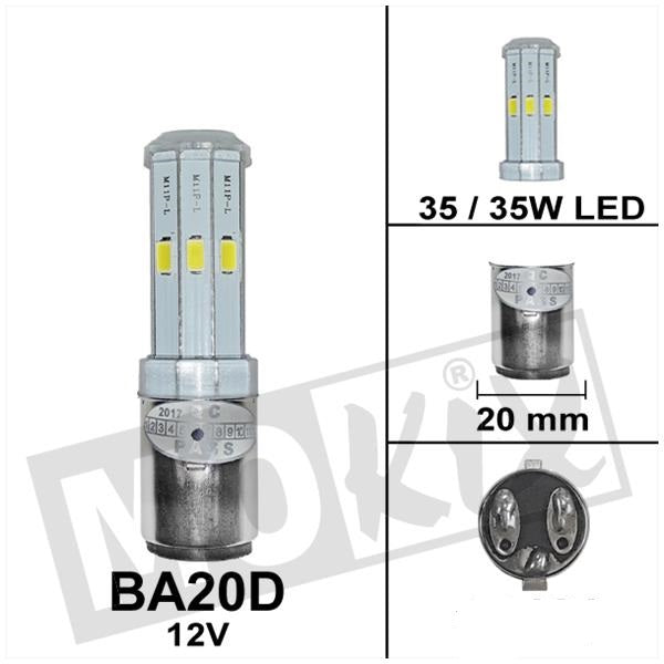 Lamp 12V BA20 35/35 LED