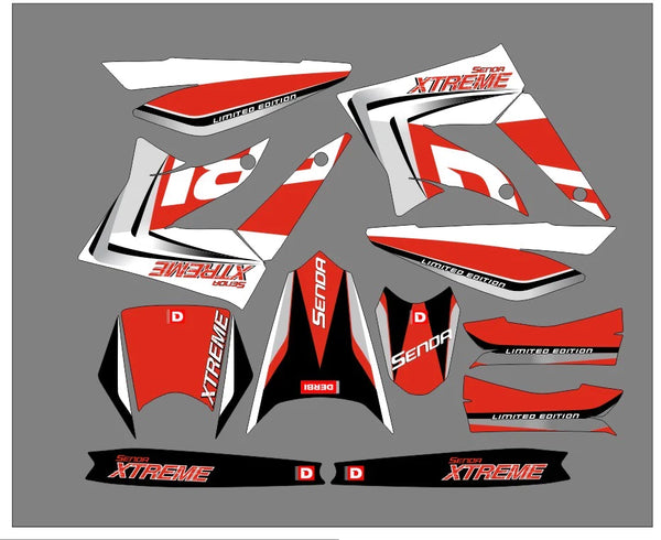 Stickerset 2 Derbi DRD Xtreme