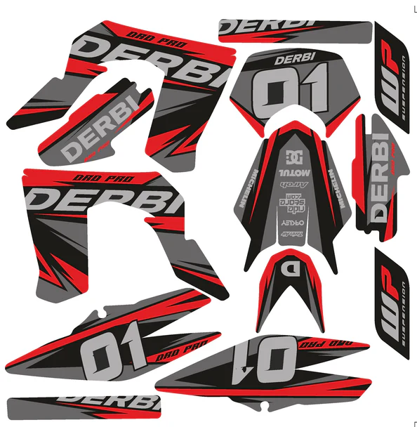 Aanbieding Stickerset Derbi drd pro