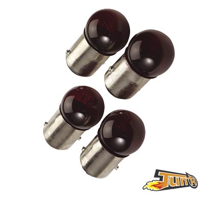 Lampen Tun'R 12BAY15D 18/5W rood 4 stuks