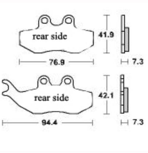 Remblokset Rieju RS2/Naked