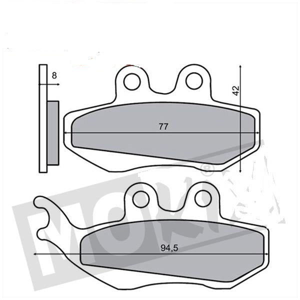 Remblokset Aprilia-Derbi-Gilera