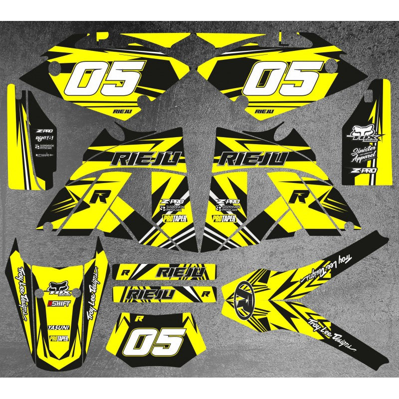 Stickerset 14 Rieju MRX – Schakelparts