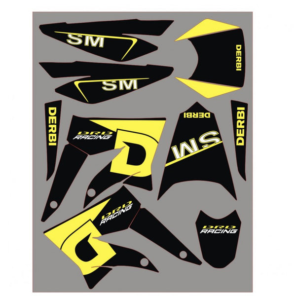 Stickerset 225 Derbi DRD Xtreme