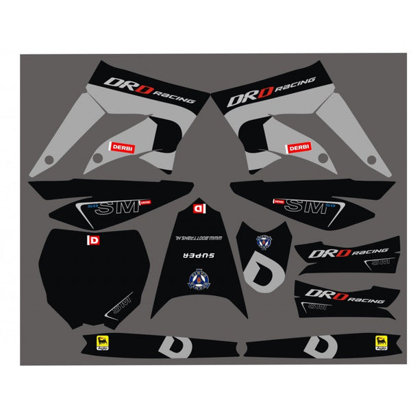 Stickerset 100 Derbi DRD Xtreme