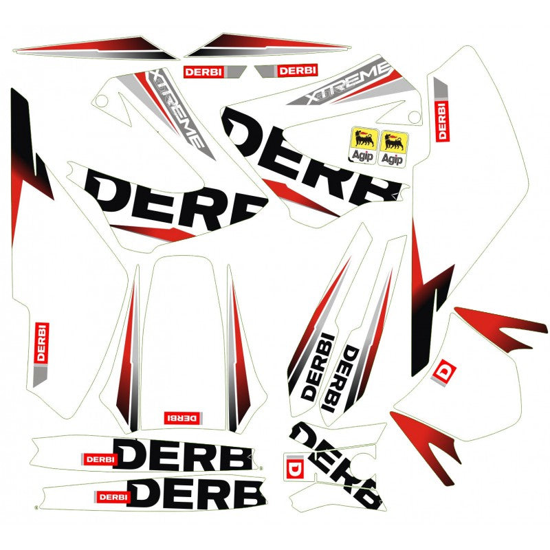 Stickerset 153 Derbi Xtreme – Schakelparts