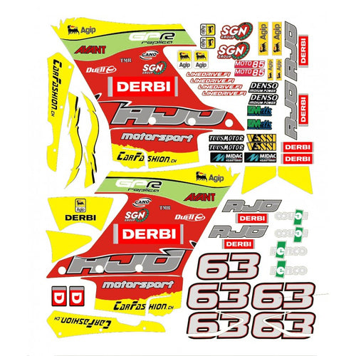 Derbi GPR Stickersets – Schakelparts