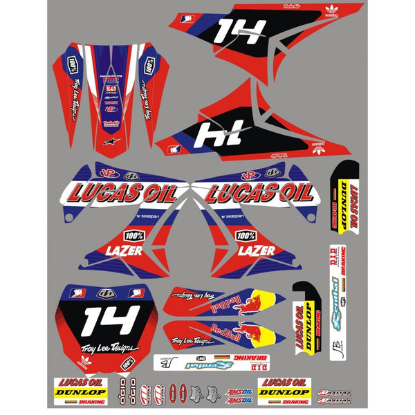 Stickerset 18 Derbi TNT kappenset