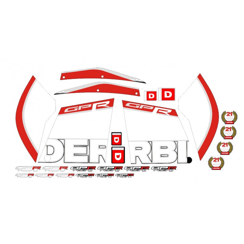 Stickerset 116 Derbi GPR – Schakelparts