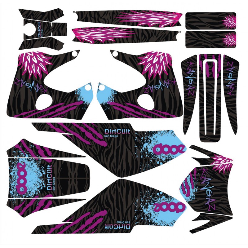 Stickerset 128 Derbi Xrace – Schakelparts